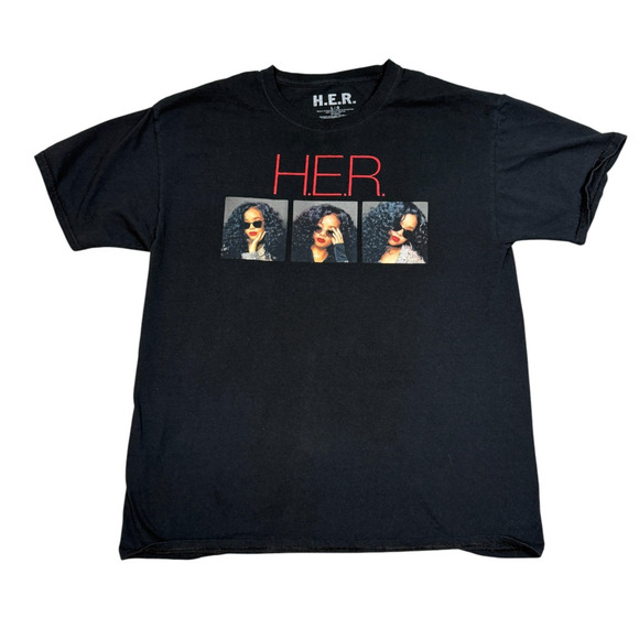 H.E.R. Womens Size L Sold Out Concert Tour T-Shirt - Picture 1 of 6